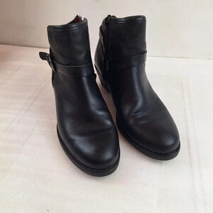 Umberto Raffini Womens Black Alexa Leather Ankle Boot Size 7